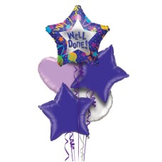 Well Done Purple Balloon Bouquet